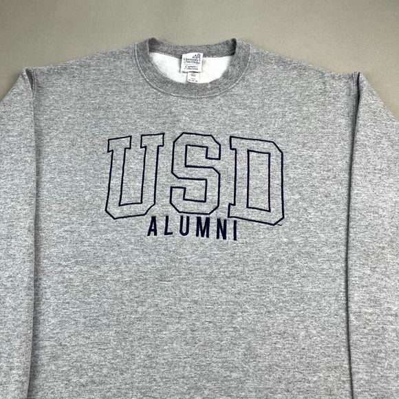 University Of San Diego Sweatshirt Adult Medium Gray USD College Toreros Alumni - Picture 2 of 10